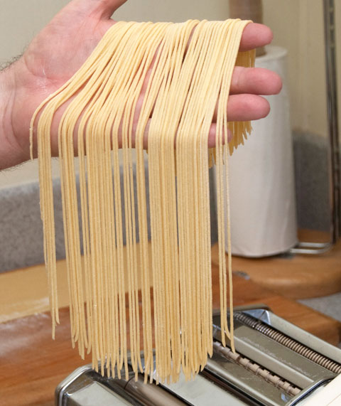 Pasta made from scratch
